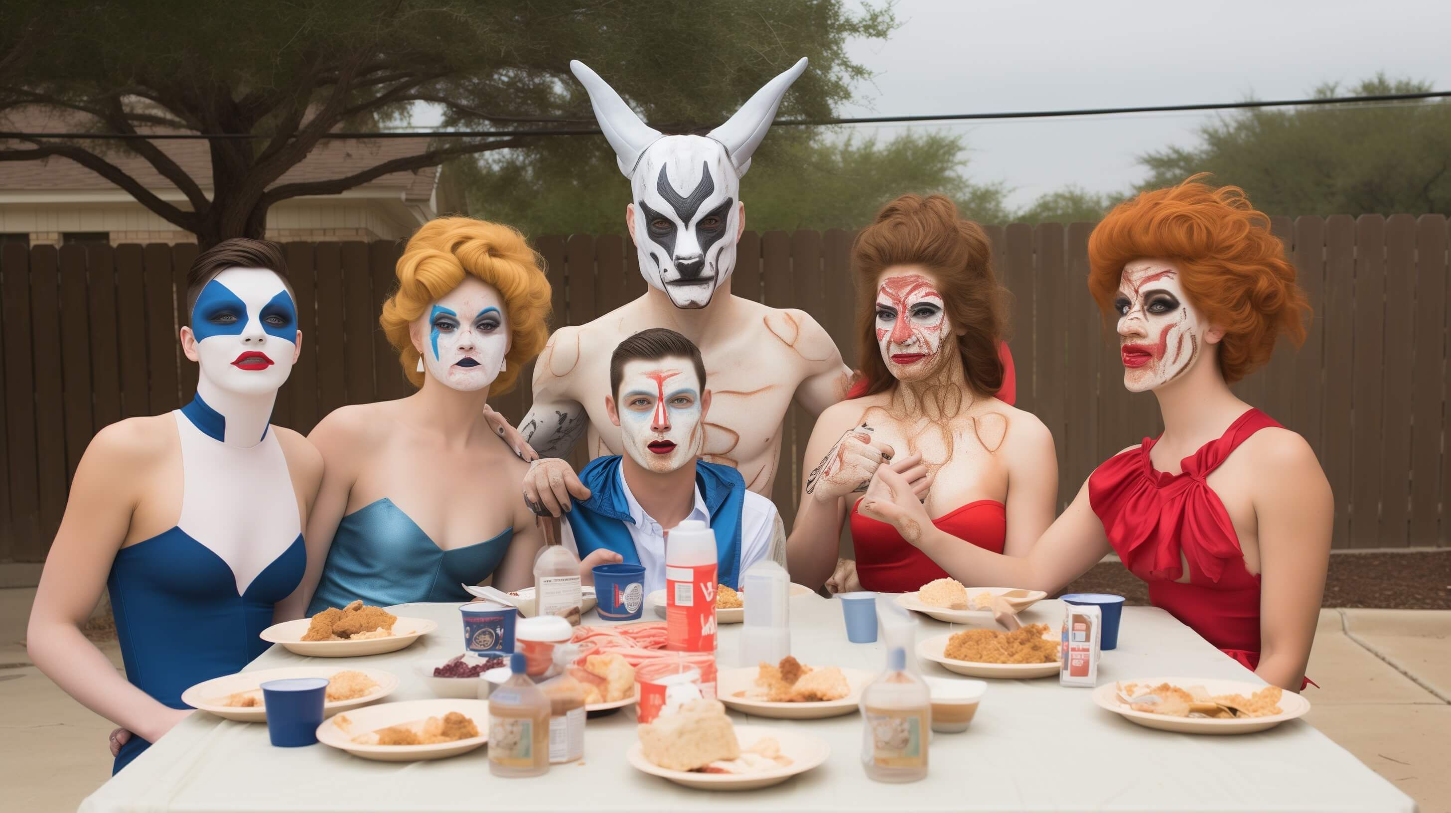 Strange texan family photo