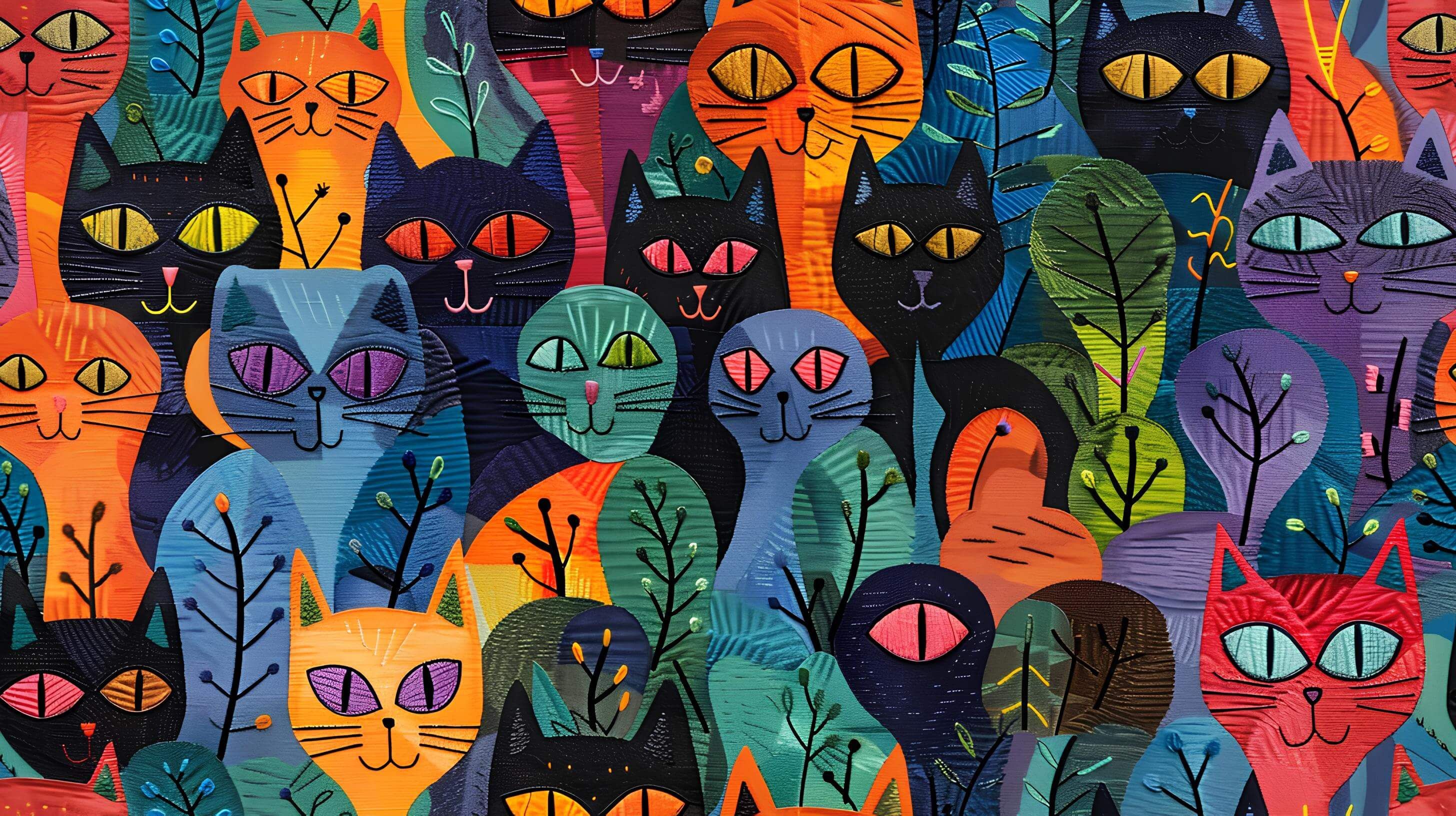 Pattern of cats